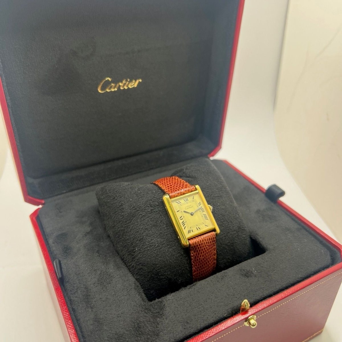 Montre CARTIER "Tank Must" en argent et vermeil - Castafiore