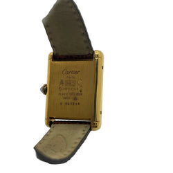 Montre CARTIER "Tank Must" en argent et vermeil - Castafiore