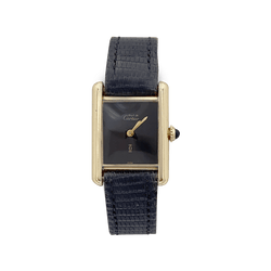 Montre CARTIER "Tank Must" en argent plaqué or - Castafiore