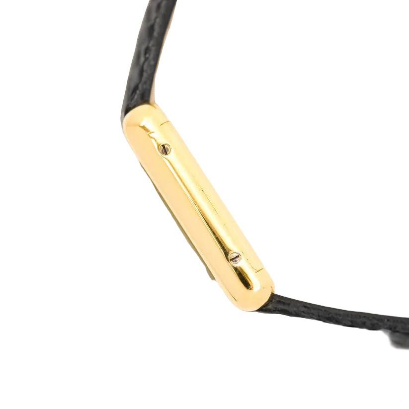 Montre CARTIER "Tank Must" PM en vermeil et cuir - Castafiore