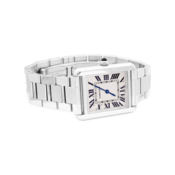 Montre CARTIER "Tank Solo" en acier et argent - Castafiore