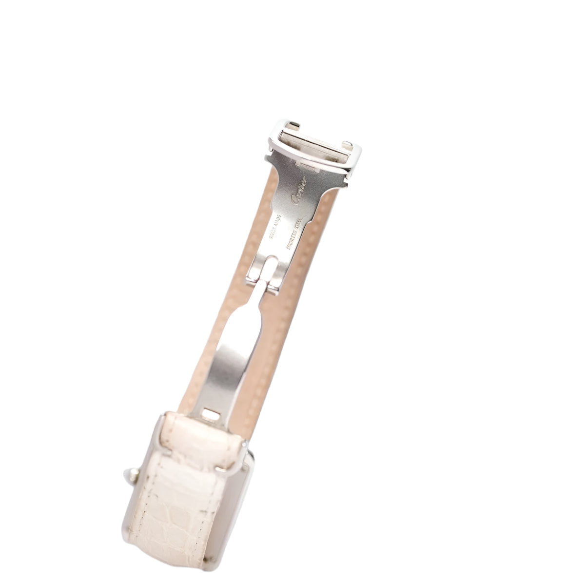 Montre CARTIER Tank solo siglée en acier - Castafiore