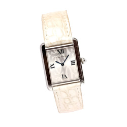 Montre CARTIER Tank solo siglée en acier - Castafiore
