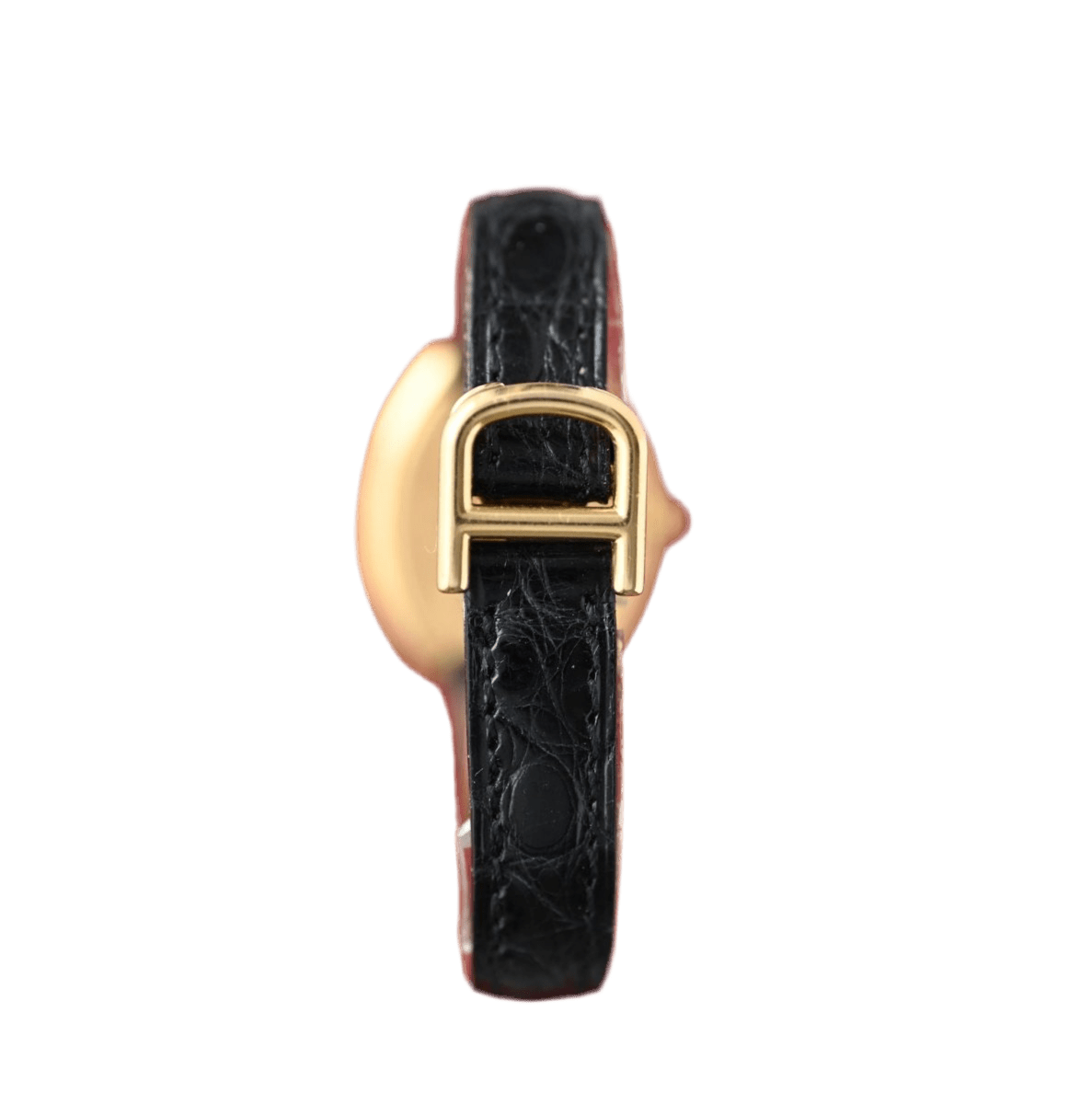 Montre CARTIER "Tortue" en or jaune et diamants - Castafiore