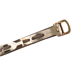 Montre CARTIER "Tortue" en or jaune et diamants - Castafiore