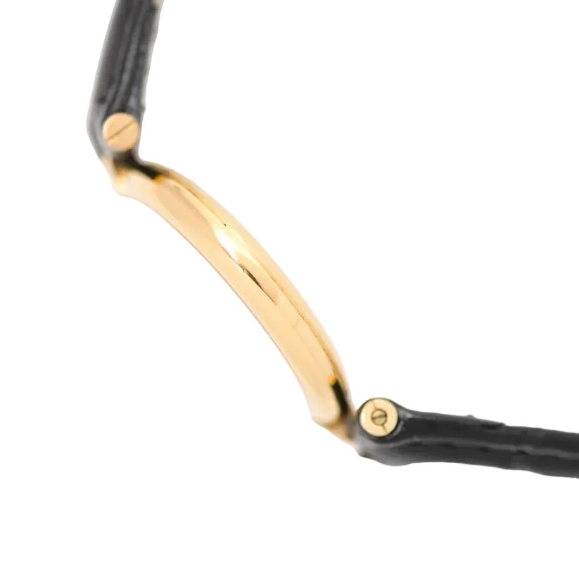 Montre CARTIER "Vendôme" en vermeil et cuir - Castafiore