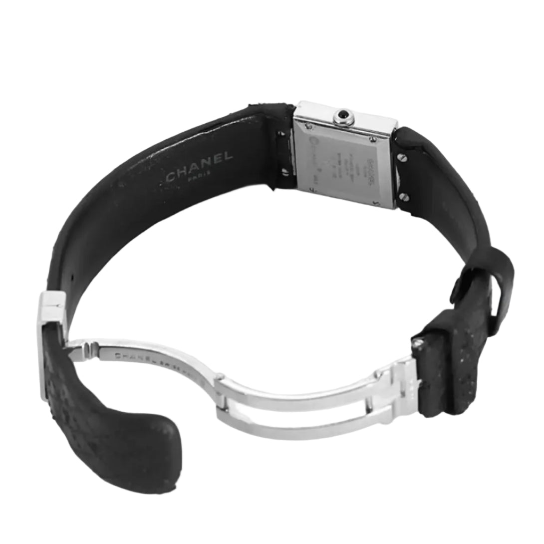 Montre CHANEL en acier et cuir - Castafiore