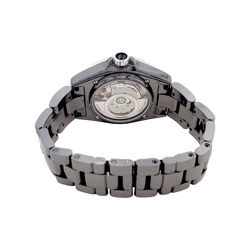 Montre CHANEL "J12 Phantom" en céramique et acier - Castafiore