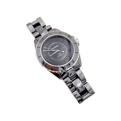 Montre CHANEL "J12 Phantom" en céramique et acier - Castafiore