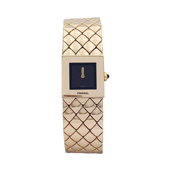 Montre CHANEL "Matelassé" en or jaune - Castafiore