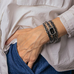 Montre CHANEL "Première Céramique" en acier, céramique et diamants - Castafiore