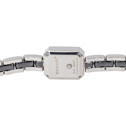 Montre CHANEL "Première Céramique" en acier, céramique et diamants - Castafiore