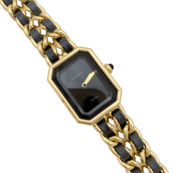 Montre CHANEL "Première" en acier, cuir et quartz - Castafiore