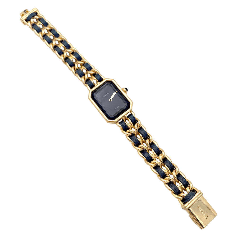 Montre CHANEL "Première" en acier, cuir et quartz - Castafiore
