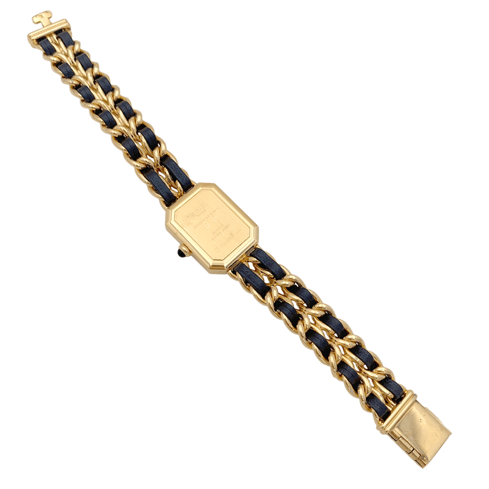 Montre CHANEL "Première" en acier, cuir et quartz - Castafiore