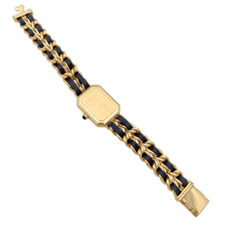 Montre CHANEL "Première" en acier, cuir et quartz - Castafiore
