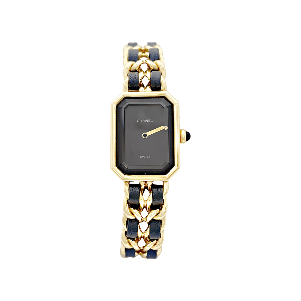 Montre CHANEL "Première" en acier, cuir et quartz - Castafiore