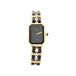Montre CHANEL "Première" en acier, cuir et quartz - Castafiore