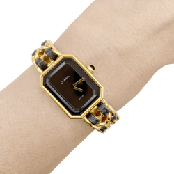 Montre CHANEL "Première" en acier et cuir - Castafiore