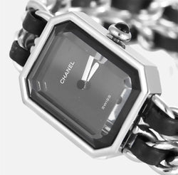 Montre CHANEL "Première" en acier et cuir - Castafiore