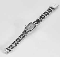 Montre CHANEL "Première" en acier et cuir - Castafiore