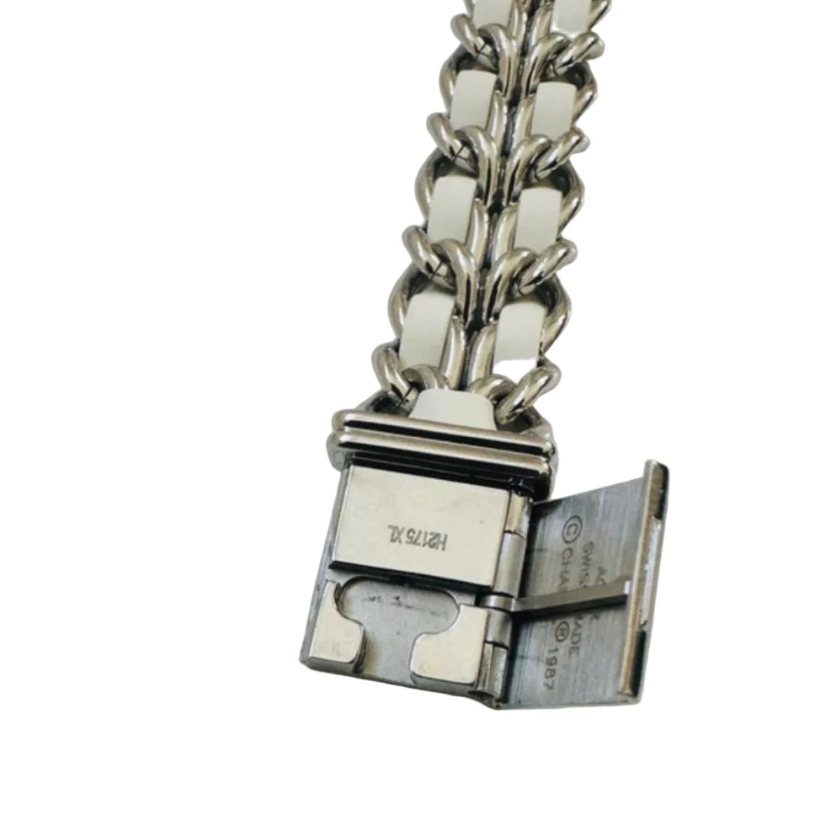 Montre CHANEL "Première" en acier, nacre, quartz et cuir - Castafiore