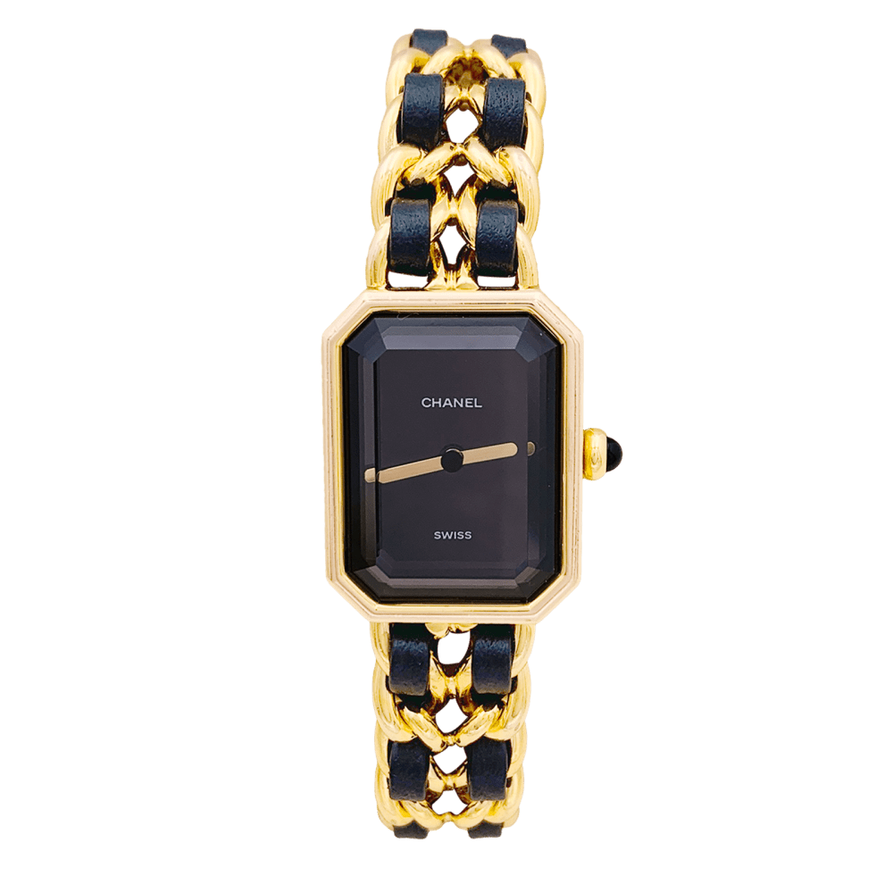 Montre CHANEL "Première" en or, acier et cuir - Castafiore