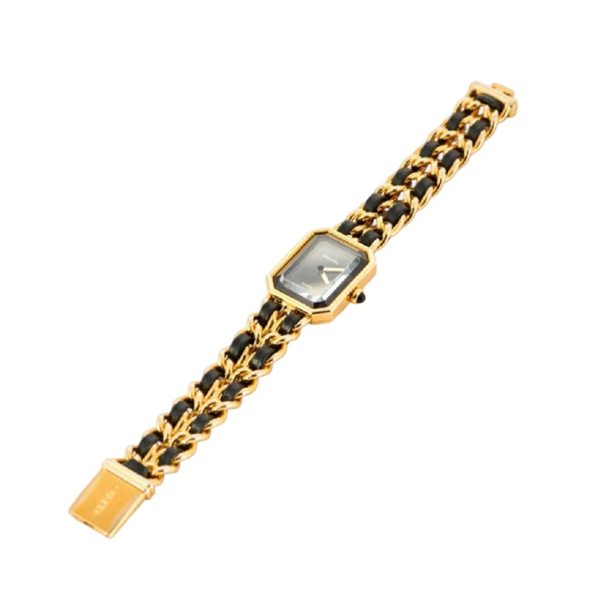 Montre CHANEL "Première" en plaqué or et cuir - Castafiore