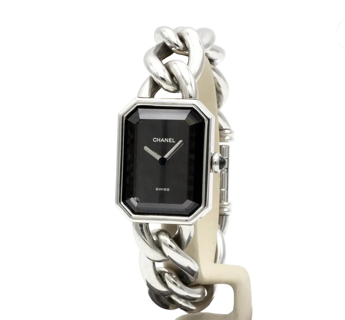 Montre CHANEL "Première Gourmette" en acier et quartz - Castafiore