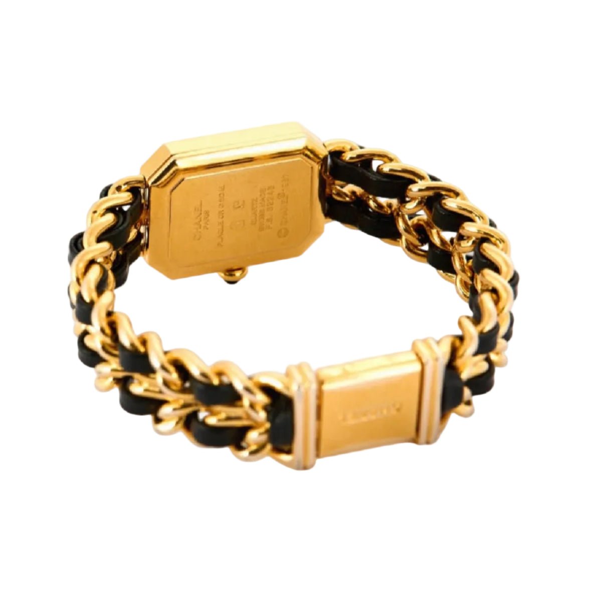 Montre CHANEL "Première"en plaqué or et cuir - Castafiore