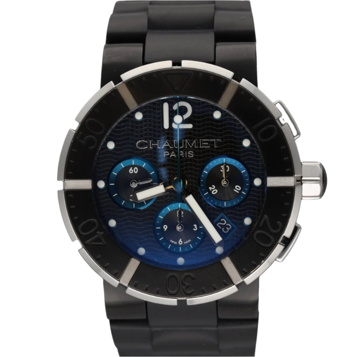 Montre Chaumet Class One Chrono XXL PVD et Acier pour homme automatique vers 2015. 44 mm. - Castafiore