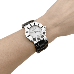 Montre CHAUMET "Class - One" en acier, caoutchouc, émail et diamants - Castafiore