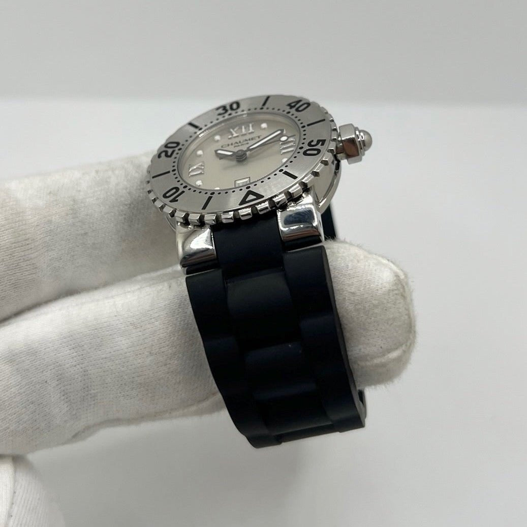Montre CHAUMET "Class One" en acier et caoutchouc - Castafiore