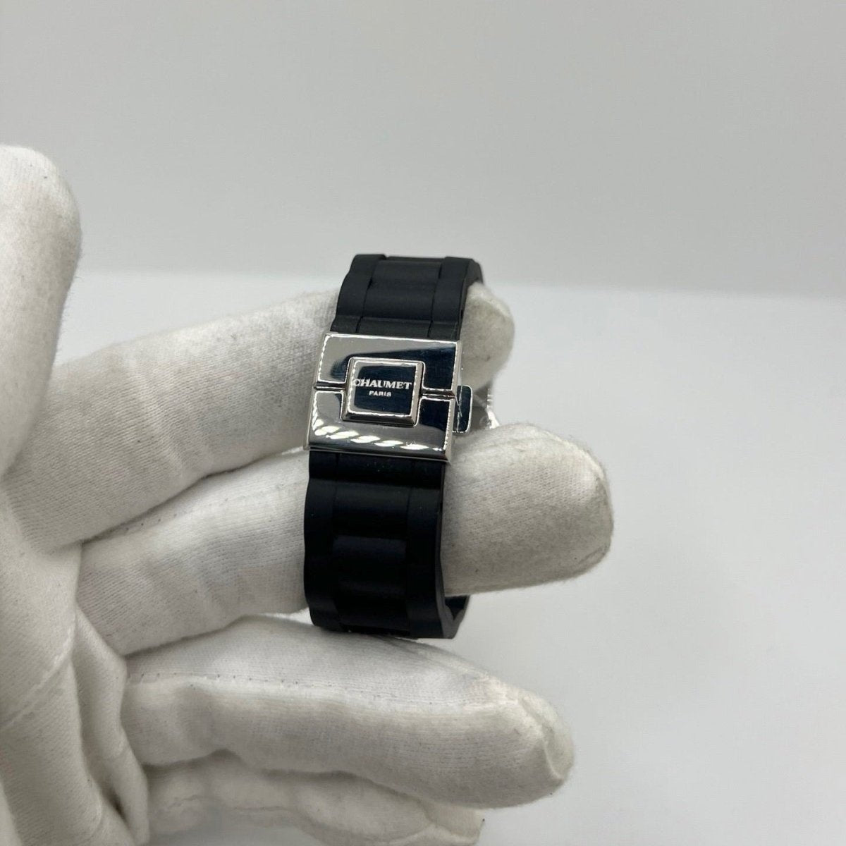 Montre CHAUMET "Class One" en acier et caoutchouc - Castafiore