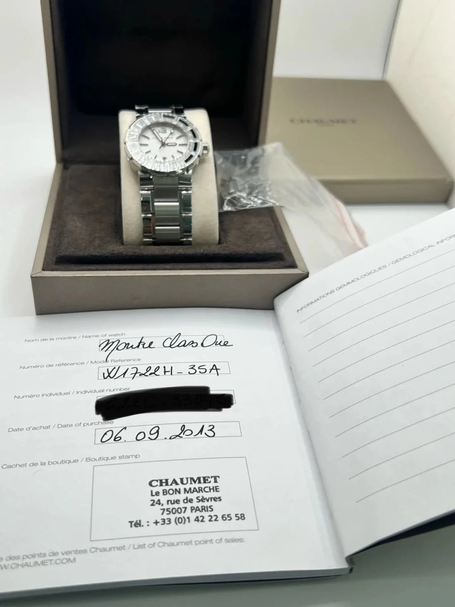 Montre CHAUMET "Class One" en acier inoxydable - Castafiore
