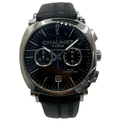 Montre CHAUMET "Dandy" en acier et cuir - Castafiore