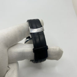 Montre CHAUMET "Dandy" en acier et cuir - Castafiore