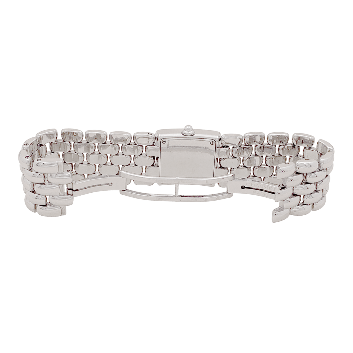 Montre CHAUMET "Khésis" en acier, nacre et diamants - Castafiore