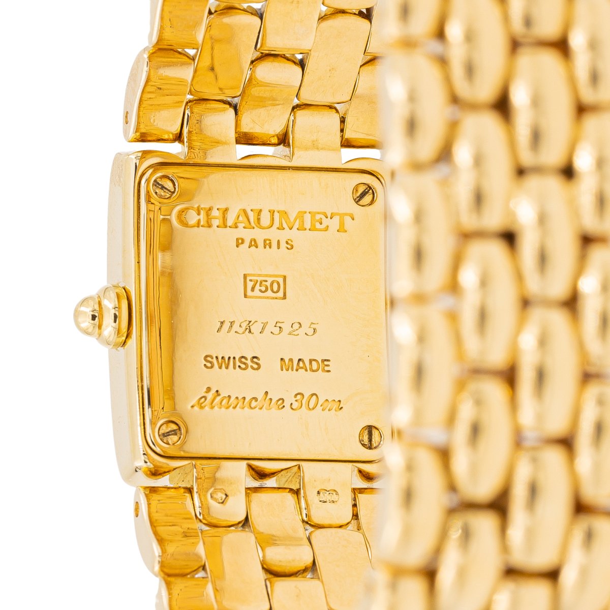CHAUMET “Khésis” watch in yellow gold and diamond – Castafiore