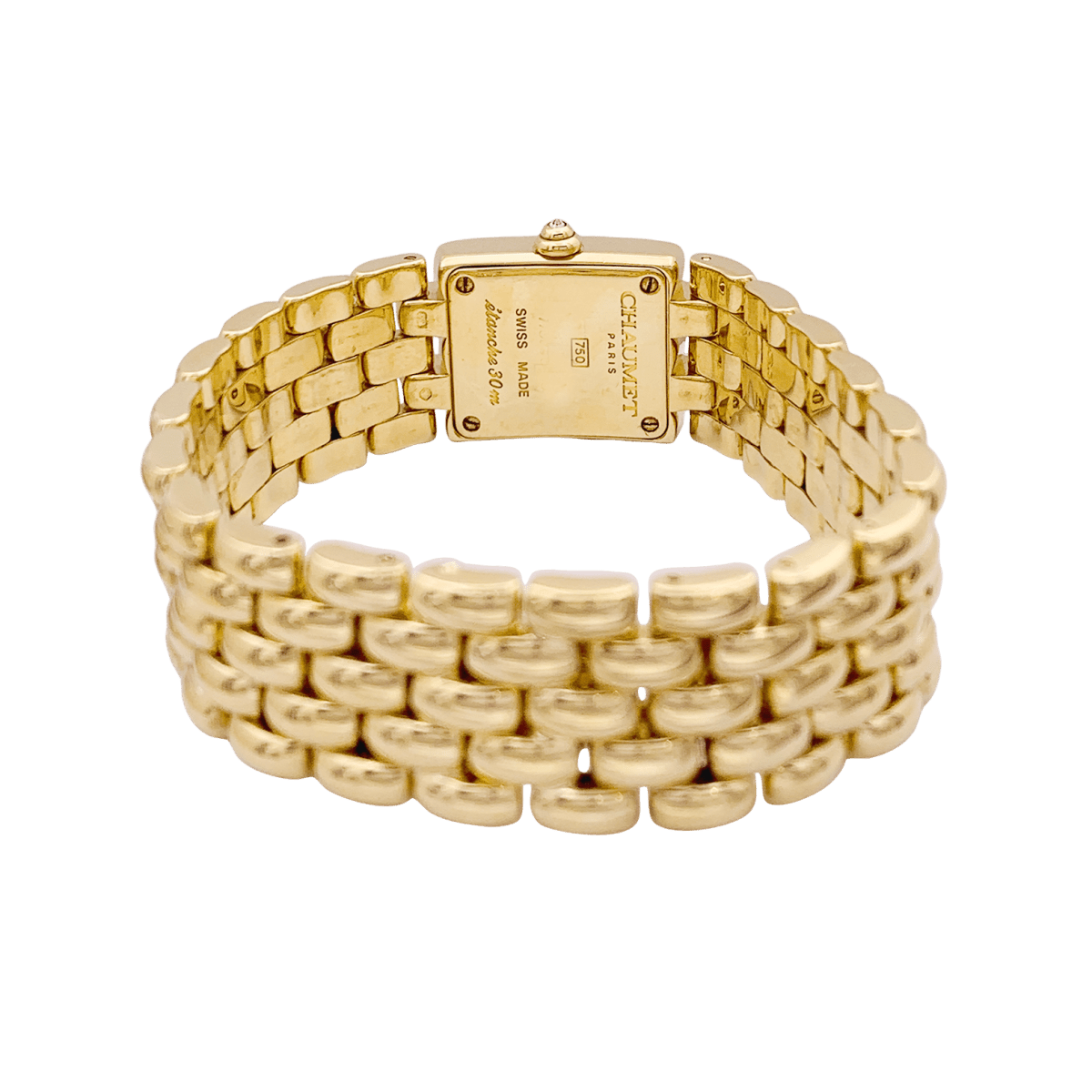 Montre CHAUMET "Khesis" en or jaune, or rose, quartz et diamants. - Castafiore