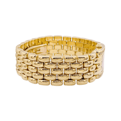 Montre CHAUMET "Khesis" en or jaune, or rose, quartz et diamants. - Castafiore