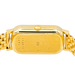 Montre CHOPARD "Classique" en or jaune, saphir et diamants - Castafiore