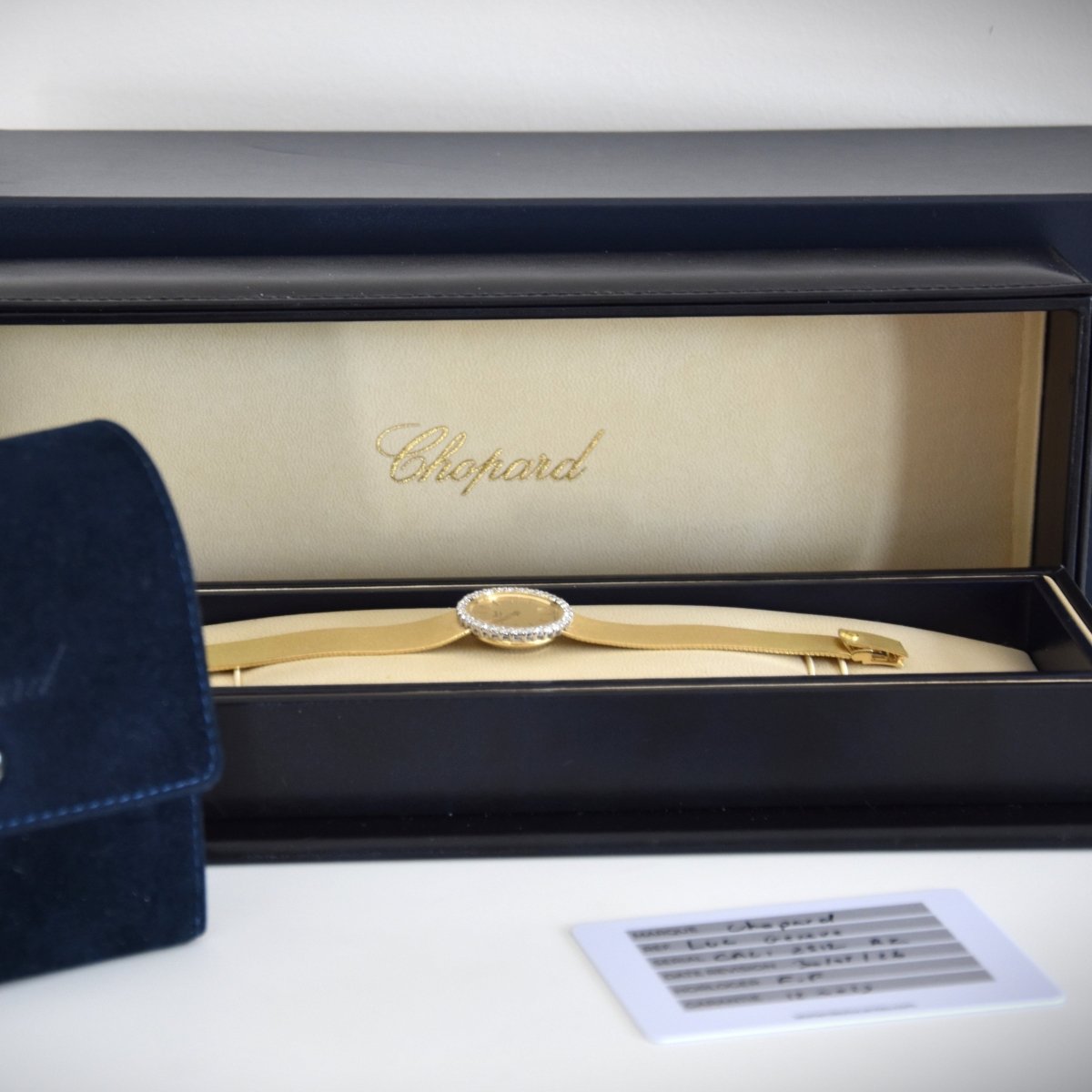 Montre CHOPARD en or jaune et diamants - Castafiore