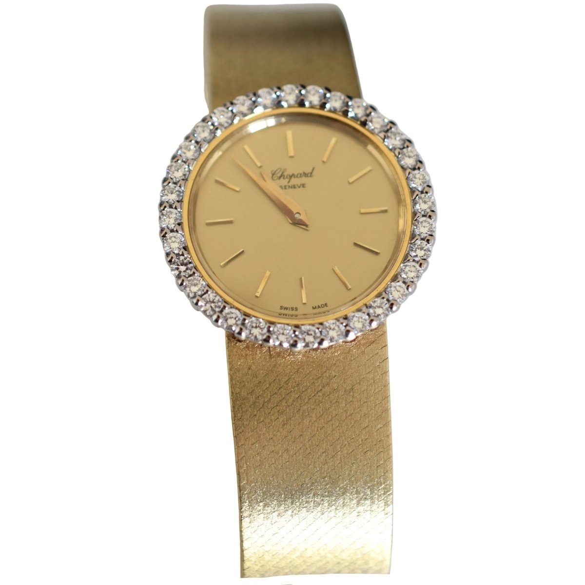 Montre CHOPARD en or jaune et diamants - Castafiore