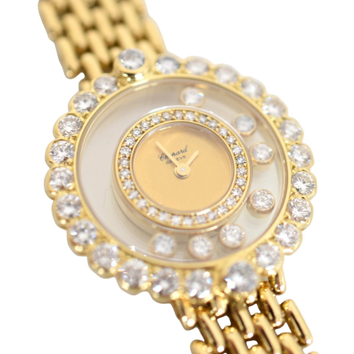 Montre CHOPARD "Happy Diamonds" en or jaune et diamants - Castafiore