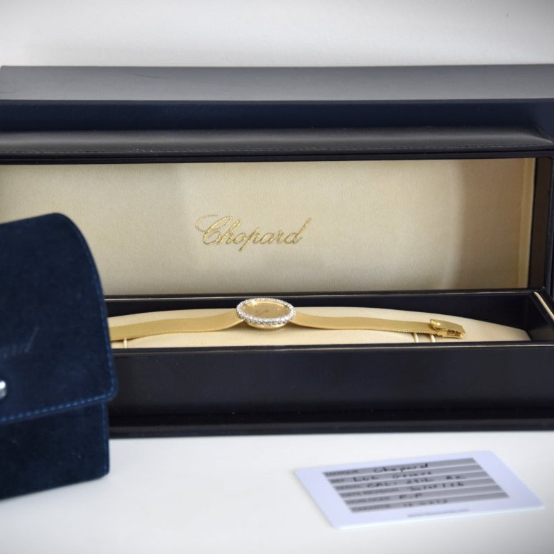 Montre CHOPARD "Happy Diamonds" en or jaune et diamants - Castafiore