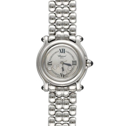 Watch Chopard Happy Sport Dame - Ref. 27/8250-23 - Steel - Quartz - 26 mm - diamonds Floats