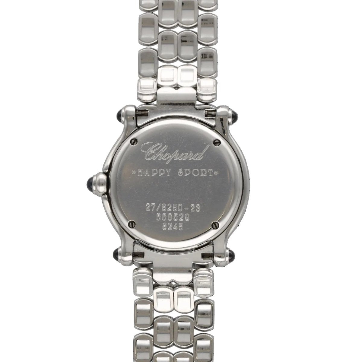 Watch Chopard Happy Sport Dame - Ref. 27/8250-23 - Steel - Quartz - 26 mm - diamonds Floats