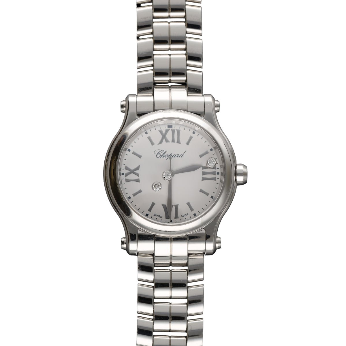 Montre CHOPARD "Happy Sport" en acier, inox et quartz - Castafiore