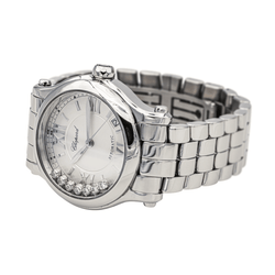 Montre CHOPARD "Happy Sport" en acier, saphir et diamant - Castafiore